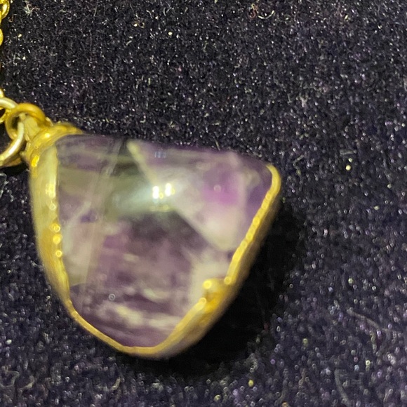 3/$50 Purple Amethysts with gold fill chain - Picture 7 of 10